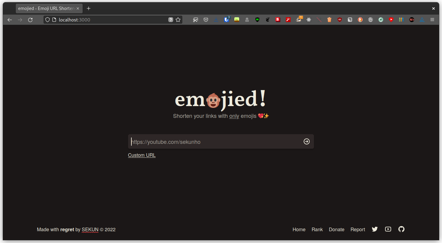 screenshot of emojied with style